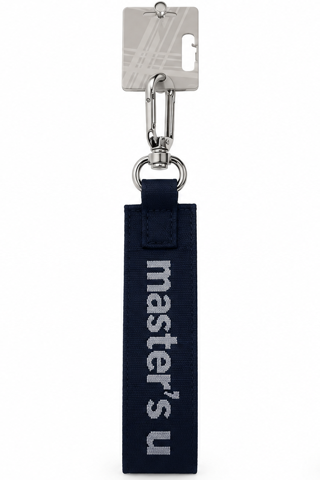 Navy Key Strap "Master's U"