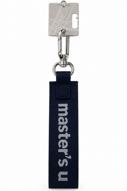 Navy Key Strap "Master's U"