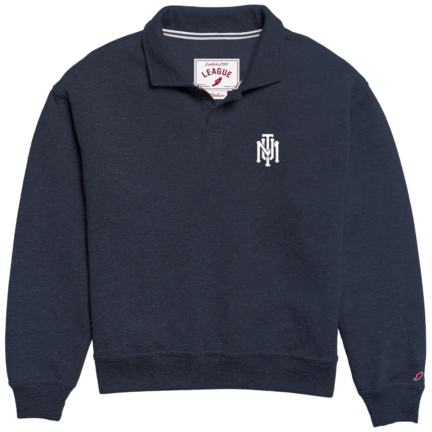 Navy TMU Women's Monogram Victory Springs Collar