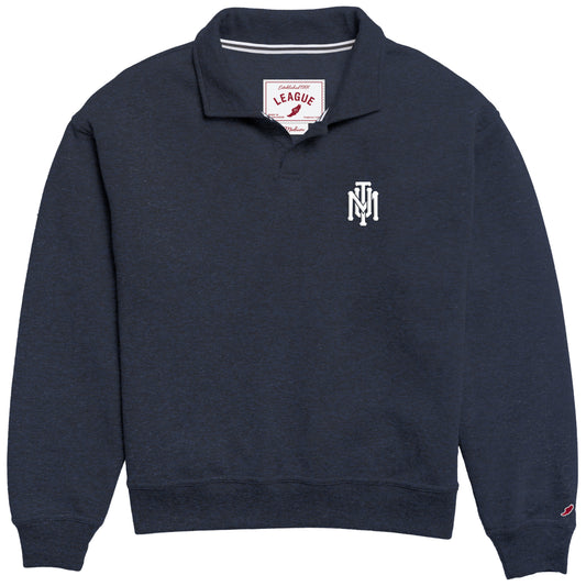 Navy TMU Women's Monogram Victory Springs Collar