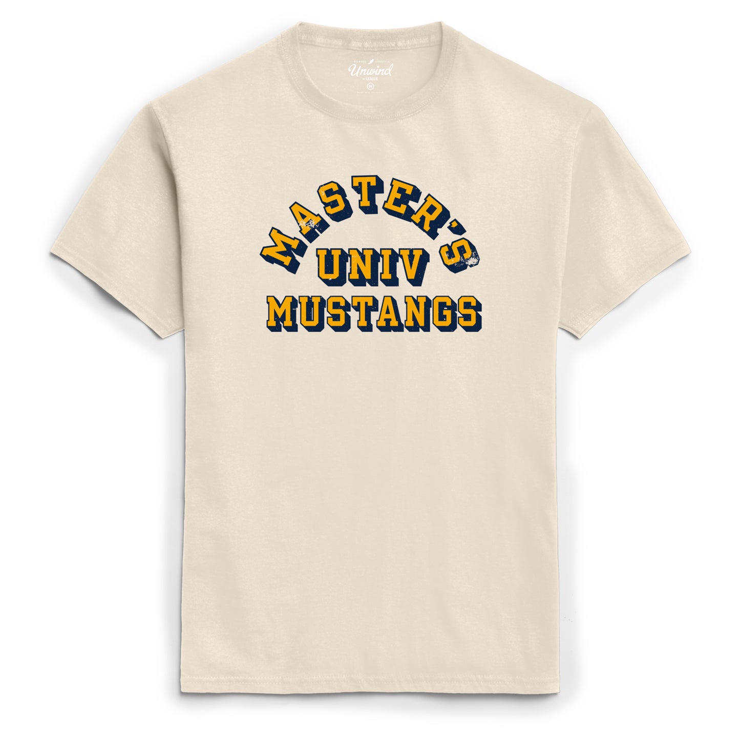 Retro Faded Master's Univ Mustangs Ez Tee