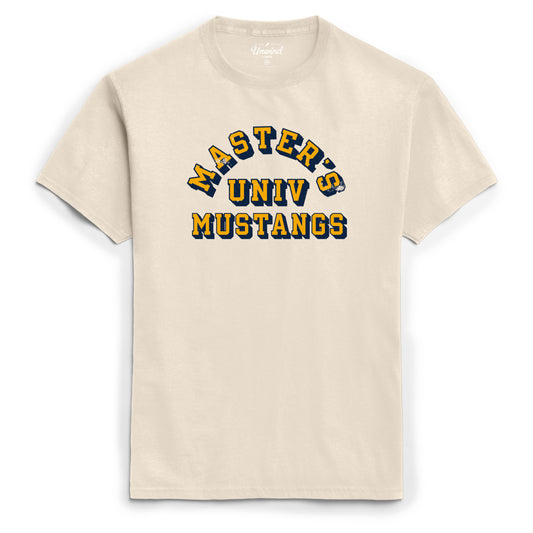 Retro Faded Master's Univ Mustangs Ez Tee