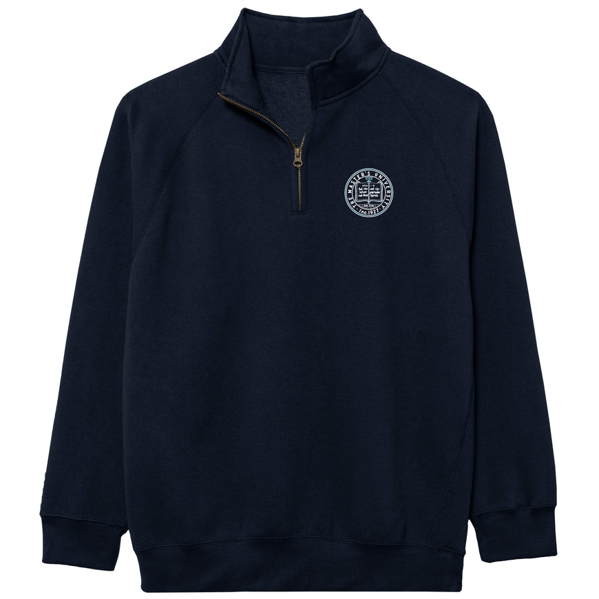 Navy Benchmark Quarter Zip w/ Seal