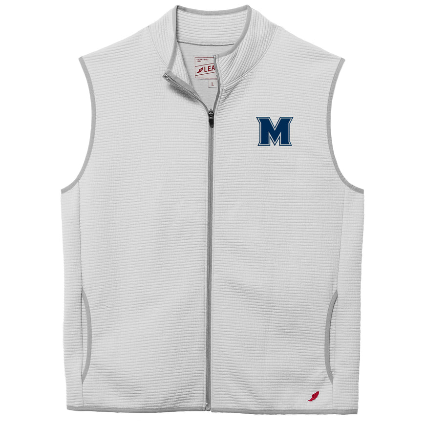 Modern Grey Summit Vest w/ Navy M