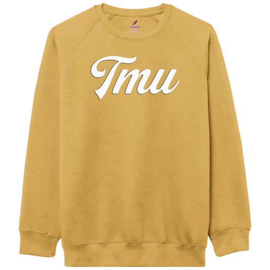 TMU Vintage Gold Puff Script Essential Crew