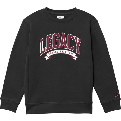 LCA Youth Black Crew Sweatshirt