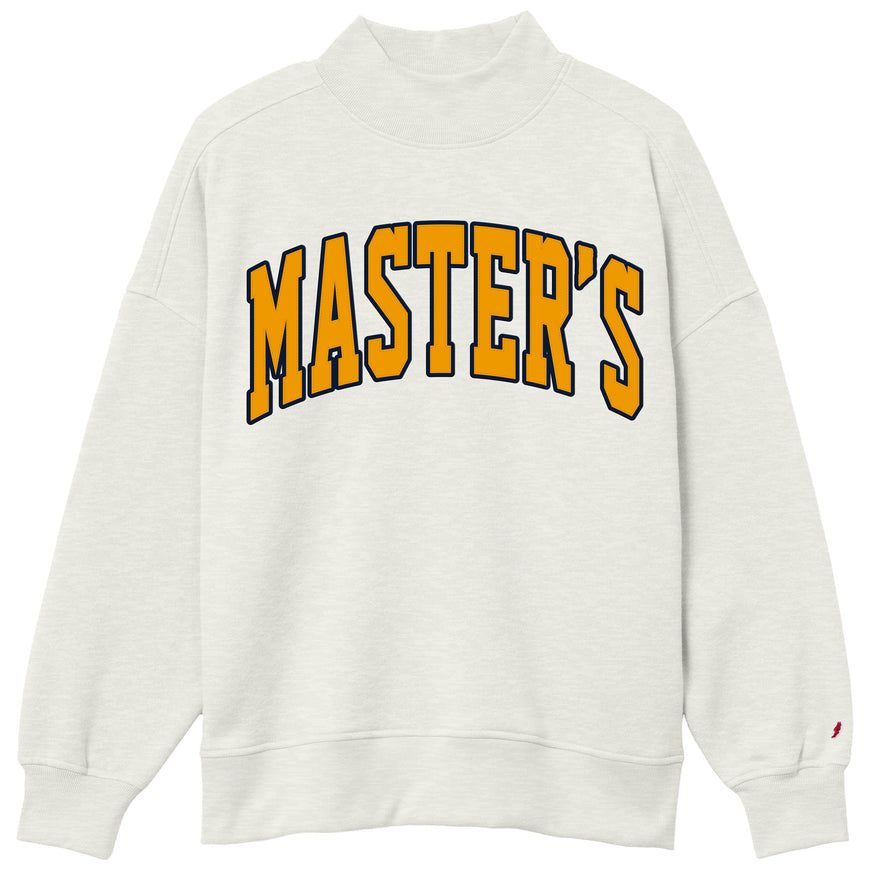 Master's Oatmeal Diana Mock Neck Women's