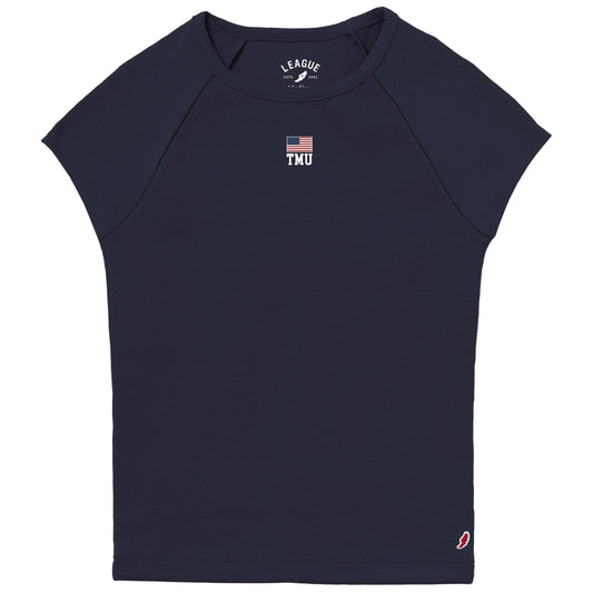 Retro Women's Babydoll Tee Navy