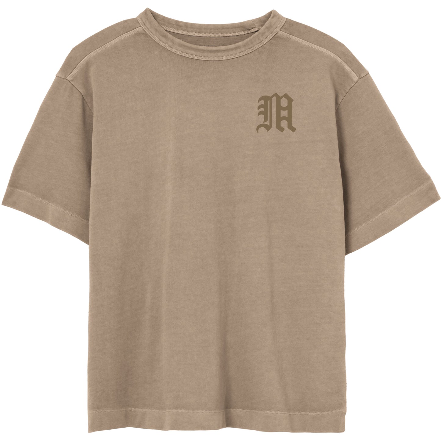 Beige Old English M Tee