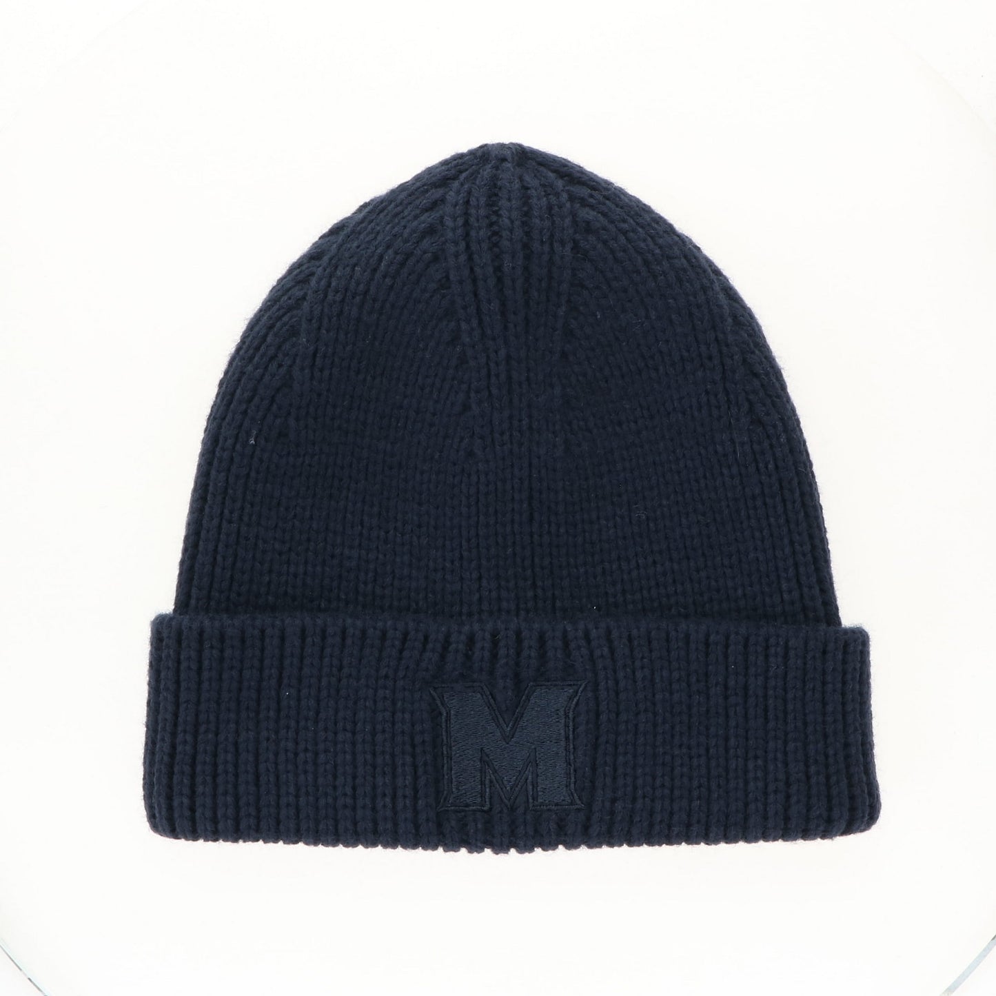"M" Beanie Navy