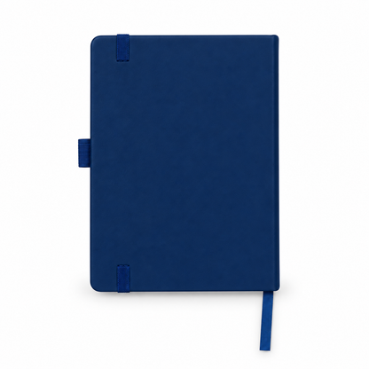 TMU Seal Navy Satin Notebook