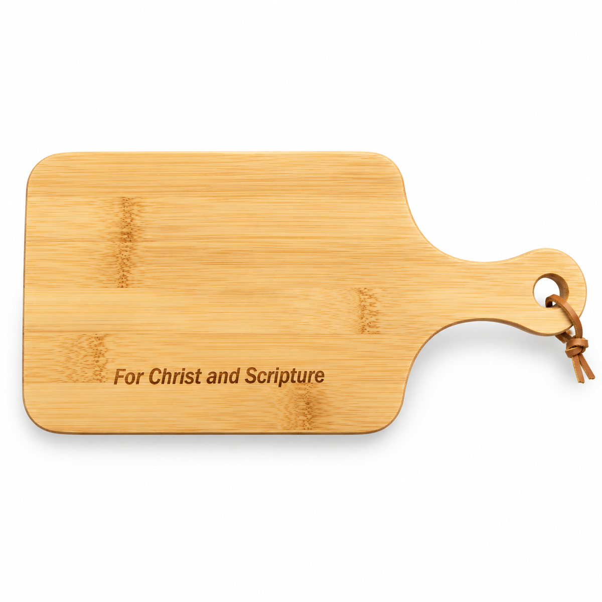 Bamboo Charcuterie Board- For Christ & Scripture