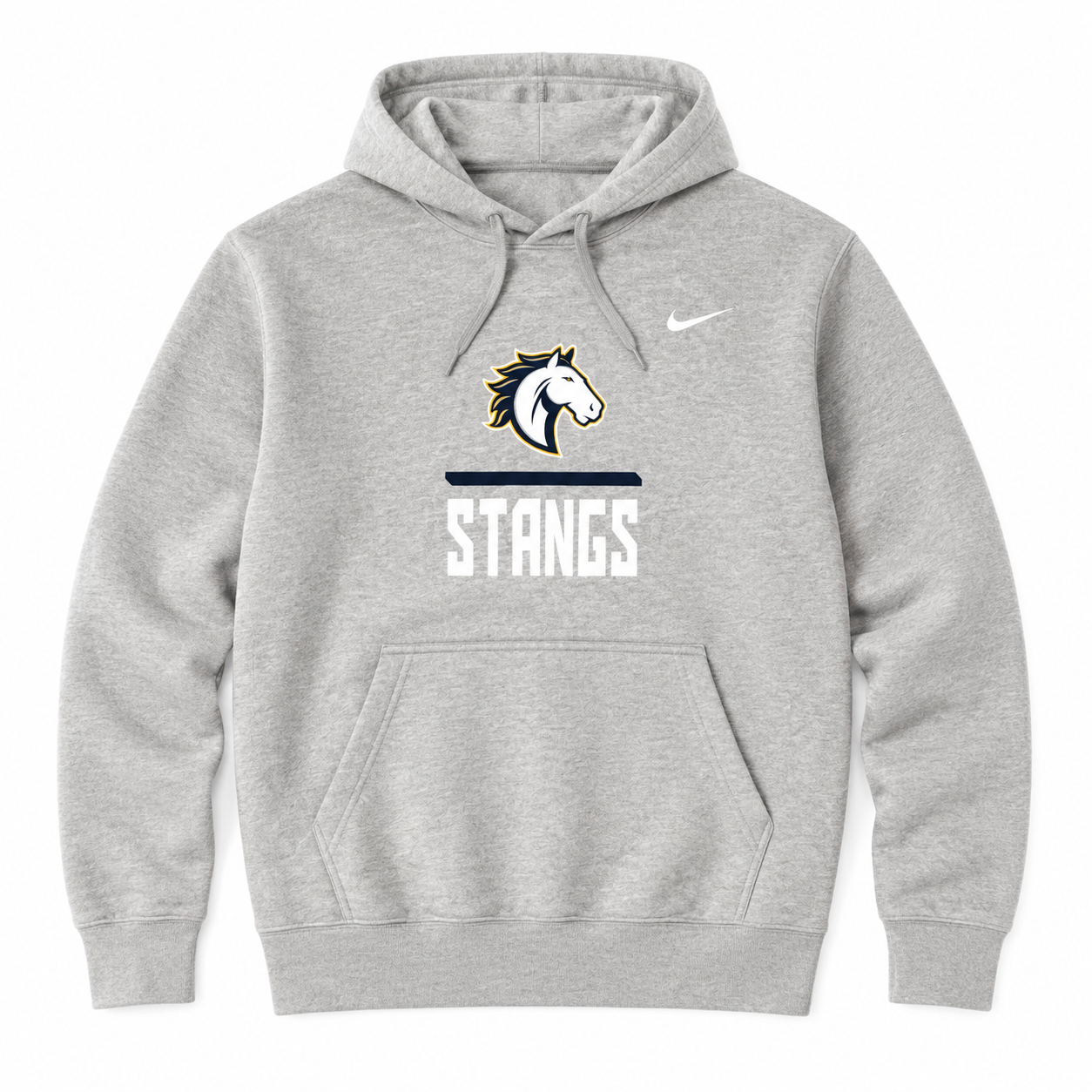 Nike Stangs Fleece Club Hoodie (Gray)