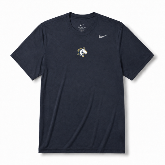 Nike Dri-FIT Tee (Navy) with Horse Head
