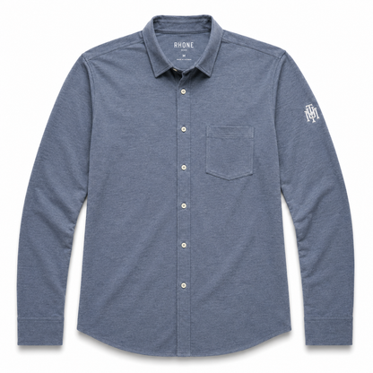 Rhone WFH Shirt- Shale Blue