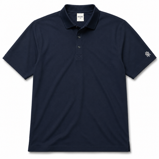 Rhone Regatta Pique Polo - True Navy