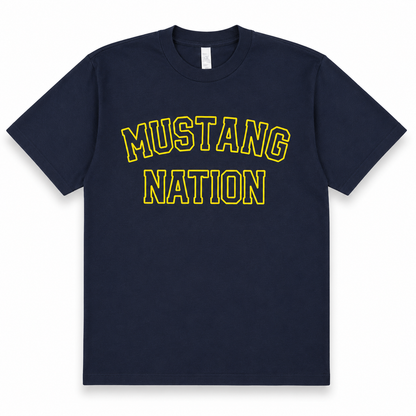 Mustang Nation Navy Tee (Adult)