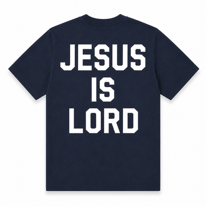 Jesus is Lord Tee Navy