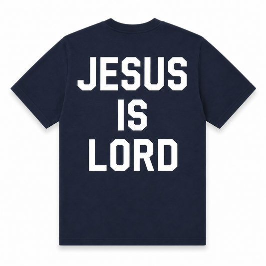 Jesus is Lord Tee Navy