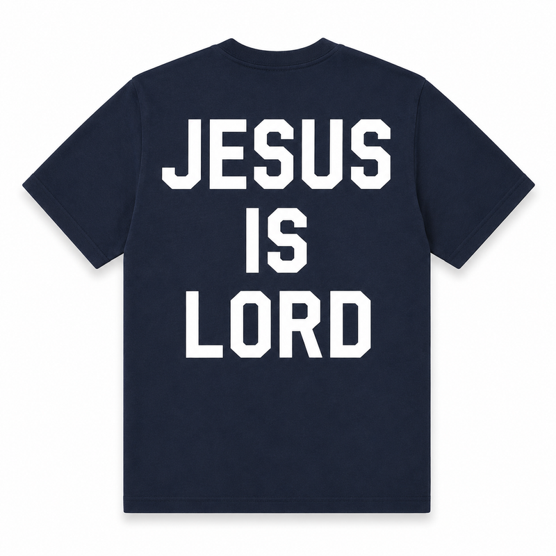 Jesus is Lord Tee Navy