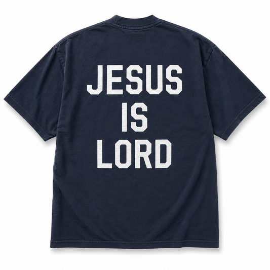 Jesus is Lord Tee Navy