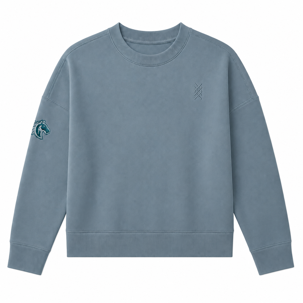 DreamGlow Deep Sage Ladies Crewneck