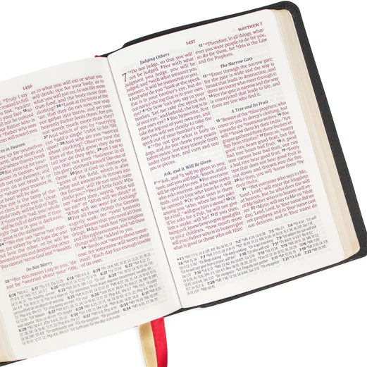 LSB Bible Portable Paragraph Reference (Red Letter) (Cowhide)
