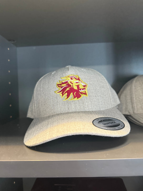 Legacy Lion Snapback Hat Grey