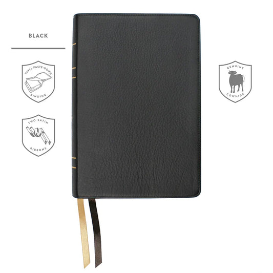 LSB Large Print Wide Margin Paste Down Black Cowhide