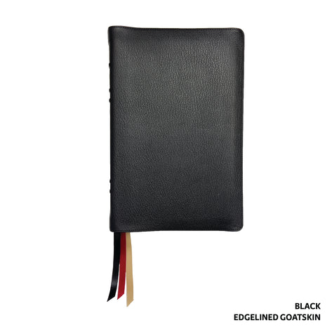 LSB Large Print Wide Margin - Black Goatskin