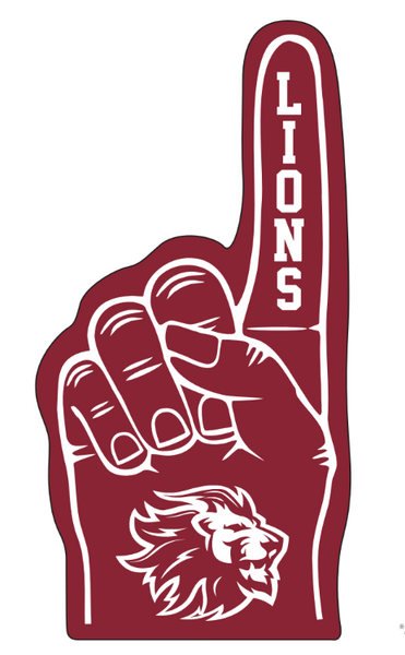 LCA Lions Mini Foam Finger