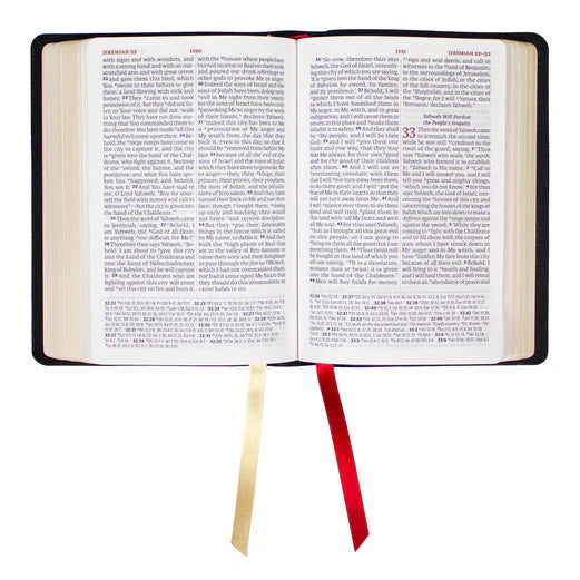 LSB Bible Portable Paragraph Reference (Red Letter) (Cowhide)