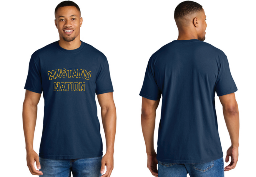 Mustang Nation Navy Tee (Adult)