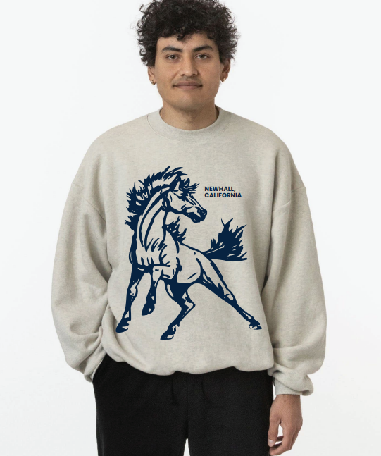 Mustang Fleece Wide Crew