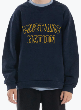 Mustang Nation Youth Crewneck