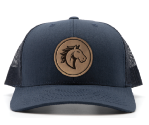 Mustang Leather Patch Hat