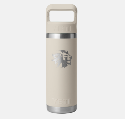 LCA Yeti Taupe Rambler 18oz Straw Bottle