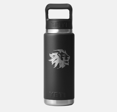 LCA Yeti 26oz Straw Bottle Black