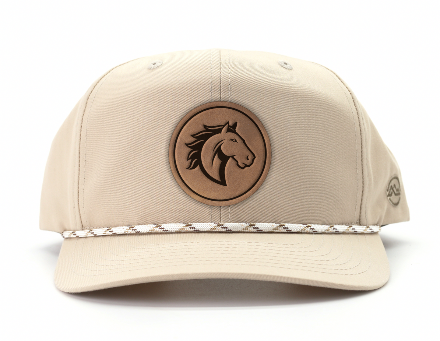 Mustang Leather Patch Rope Hat