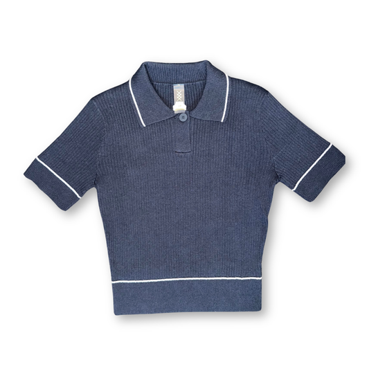 Rhone Birdie Sweater Polo-Navy Blue
