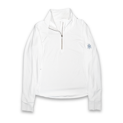 Rhone Course to Court 1/4 Zip-Snow White