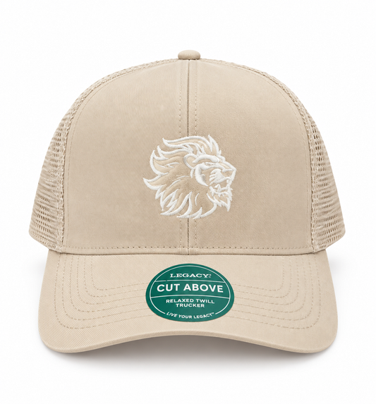 Legacy Lion Head Beige Hat