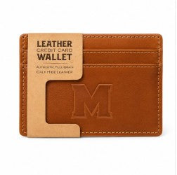 Leather "M" Wallet