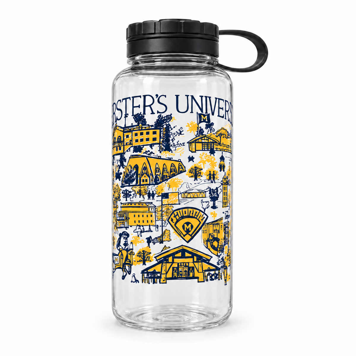 Clear Master's 34oz Wide Mouth Bottle