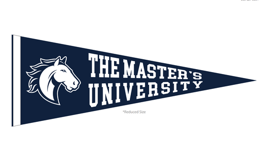 The Master's University Navy Felt Pennant