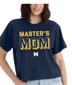 Master's MOM shirt (Navy & Gold)