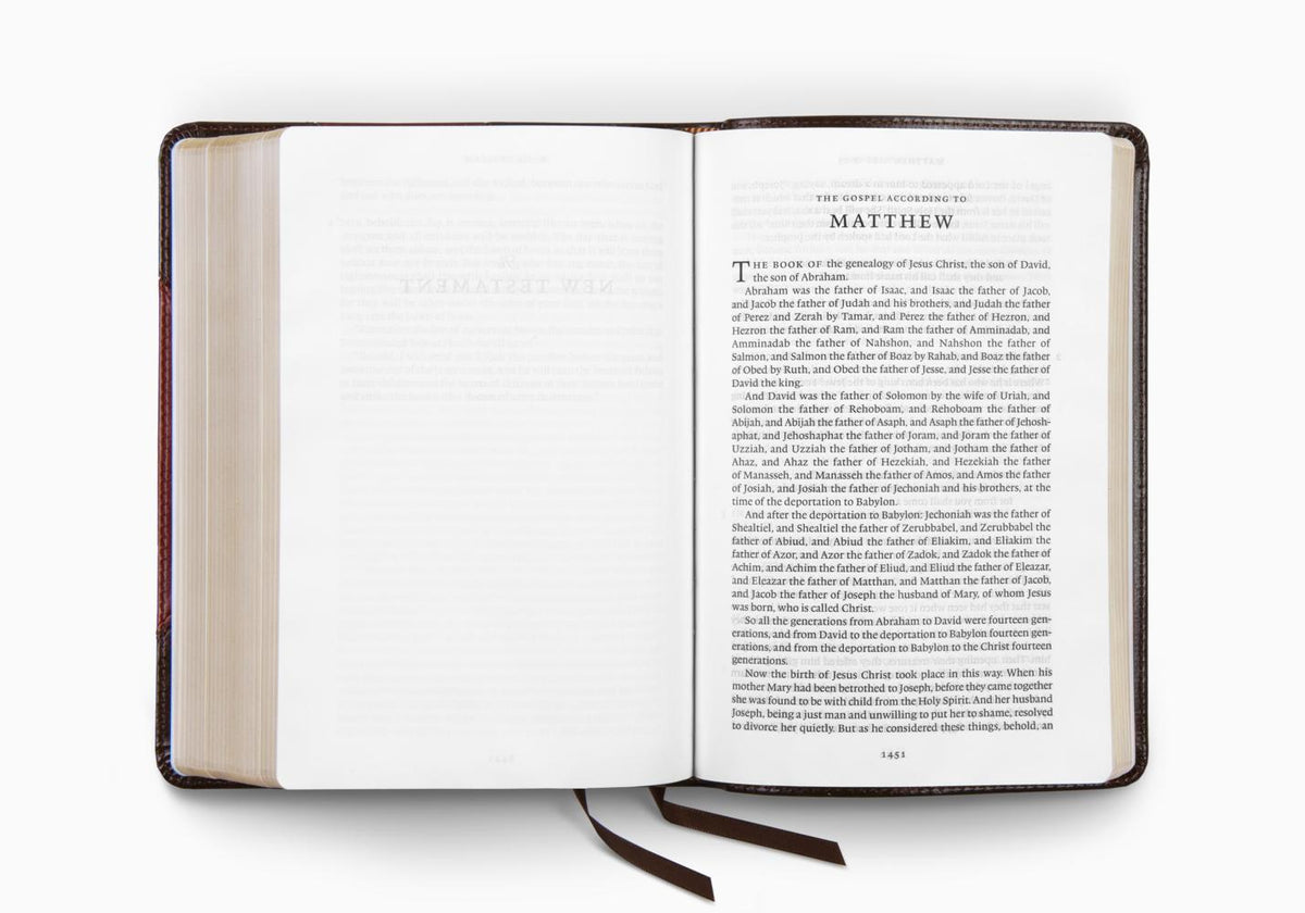 ESV Reader's Bible: Brown/Cordovan, Portfolio Design