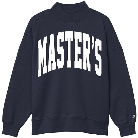 Master's Navy Diana Mock Neck Women's