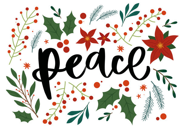 Peace (Pack of 6 Cards) - Christmas Cards