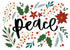 Peace (Pack of 6 Cards) - Christmas Cards